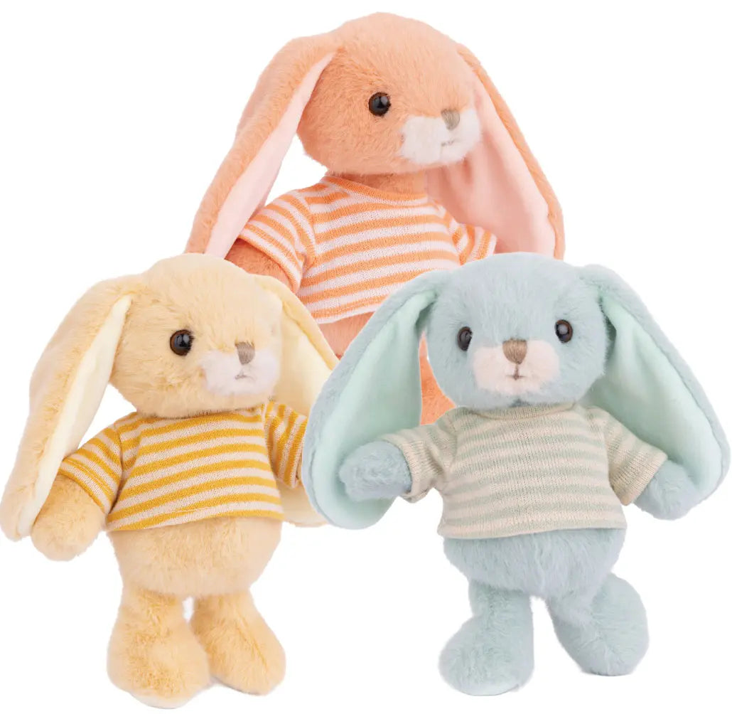 Bouncy Bunny w/ T-Shirt ' sort 3 (15cm)